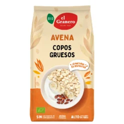 Copos de avena integral BIO El Granero, 1 Kg