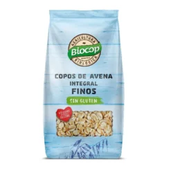 Copos de Avena Integral Finos Bio Sin Gluten Biocop 500 g