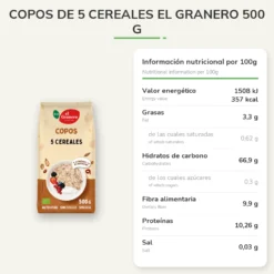 Copos de 5 Cereales El Granero 500 g