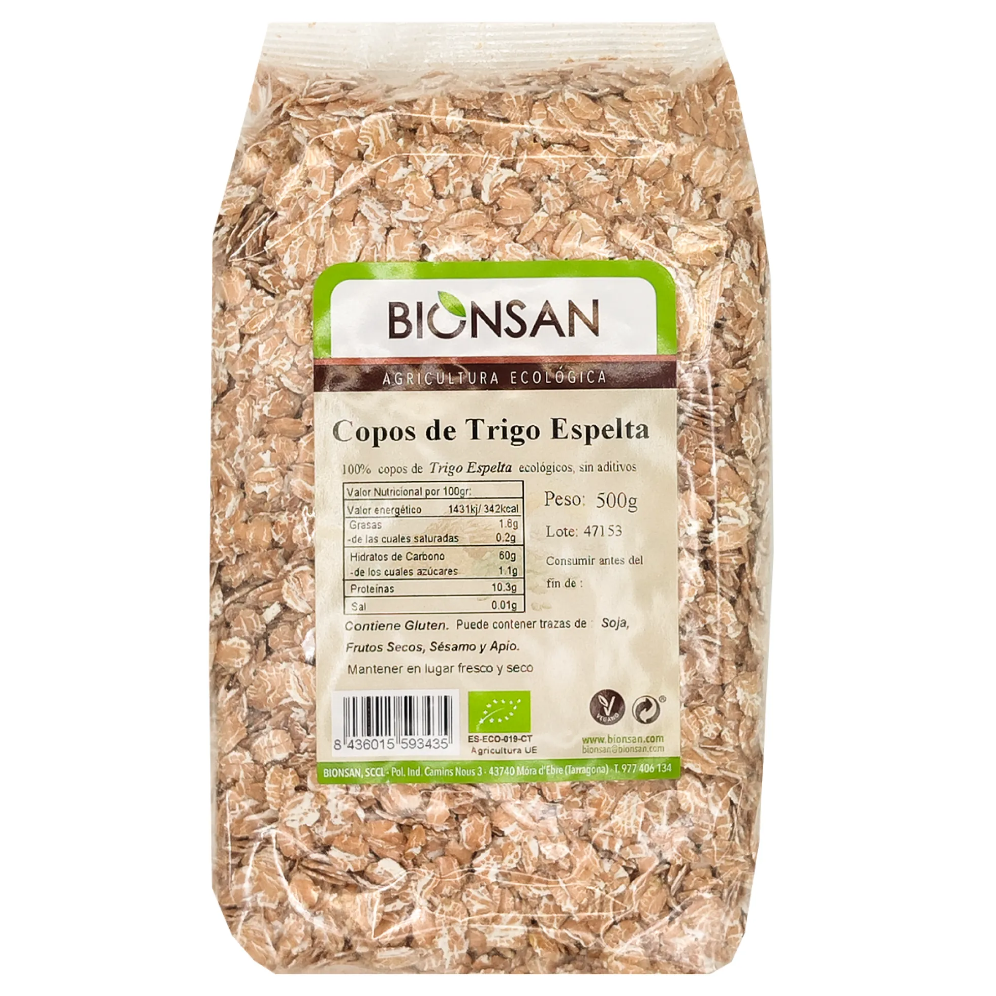 Copos De Trigo Espelta Eco Bionsan 500gr