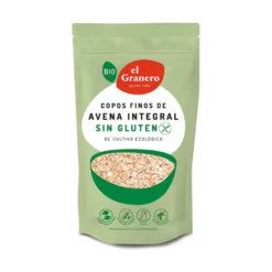 Copos Finos de Avena Integral Sin Gluten Bio El Granero 500 g