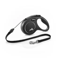Correa Flexi Classic Cord M Black 5 Metros