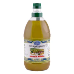 Cortijo La Muralla | Aceite De Oliva Virgen Extra | Variedad Arbequina | Botella 2 L (caja de 8)
