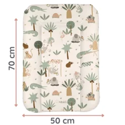 Cotton Color Cambiador Blando Para Comoda 70x50 Albero Mio KHAKI | Higiene Rápida Y Cambios Sin Complicaciones