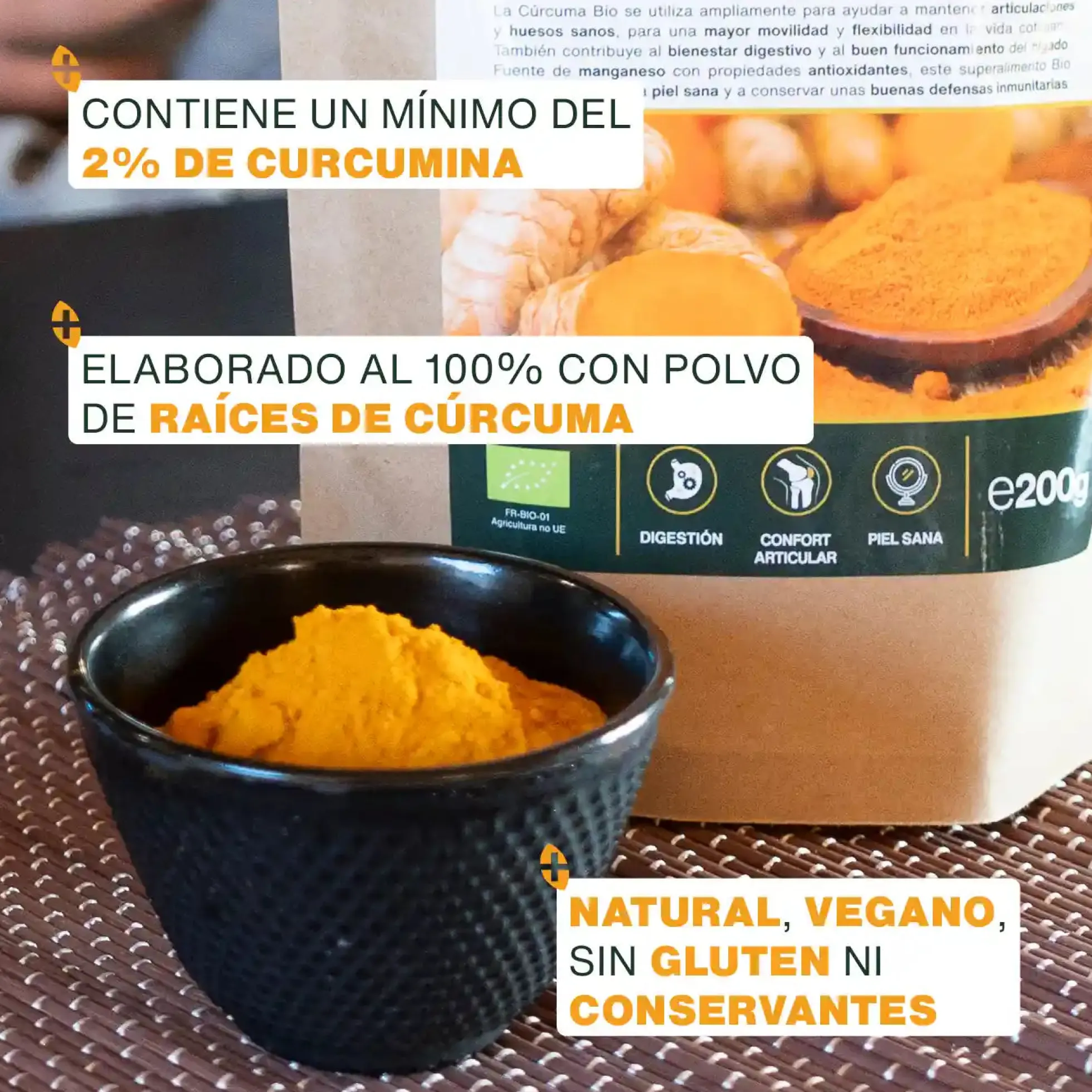 Cúrcuma En Polvo Bio 200g