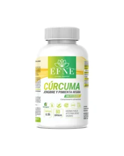 Cúrcuma + Jengibre + Pimienta Negra Efne — 60 Cápsulas