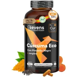 Cúrcuma + Jengibre Sevens Nutrition 365 cápsulas
