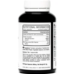 Cúrcuma 6000 mg con Pimienta Negra Hivital 120 cápsulas Veganas