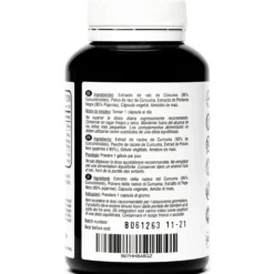 Cúrcuma 6000 mg con Pimienta Negra Hivital 120 cápsulas Veganas