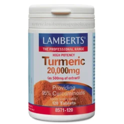Cúrcuma 20.000 mg Lamberts 120 tabletas
