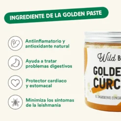 Cúrcuma para Golden Paste Suplemento para mascotas Wild Balance 100 g