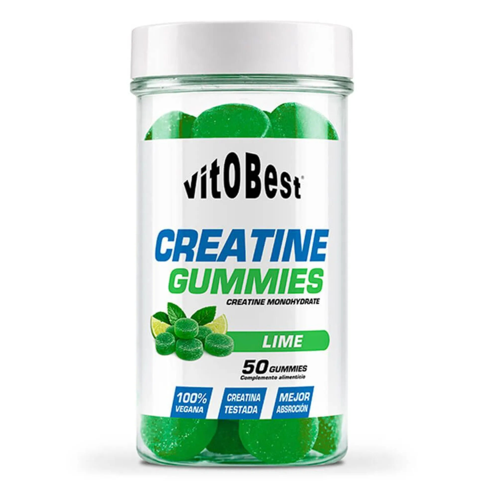 Creatina Gummies - 50 Gummies - Lima - Creatina Monohidrato - Vitobest
