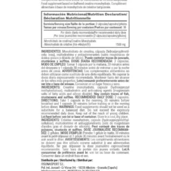 Creatina Kre-alkalyn® 1500mg - 60 Cápsulas Vegetales - Aumenta La Fuerza - Masmusculo