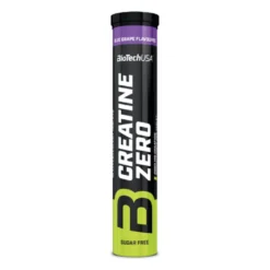 Creatina Zero Efervescentes - 18 Tabletas - Uva Azul - Creatina Monohidrato - Biotech Usa