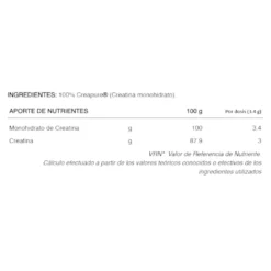 Creatine Creapure 100% Monohidrato 300 Gr