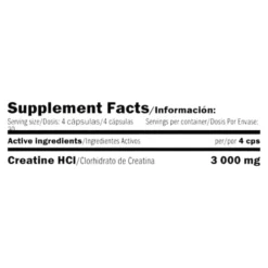 Creatine Hcl 120 Caps