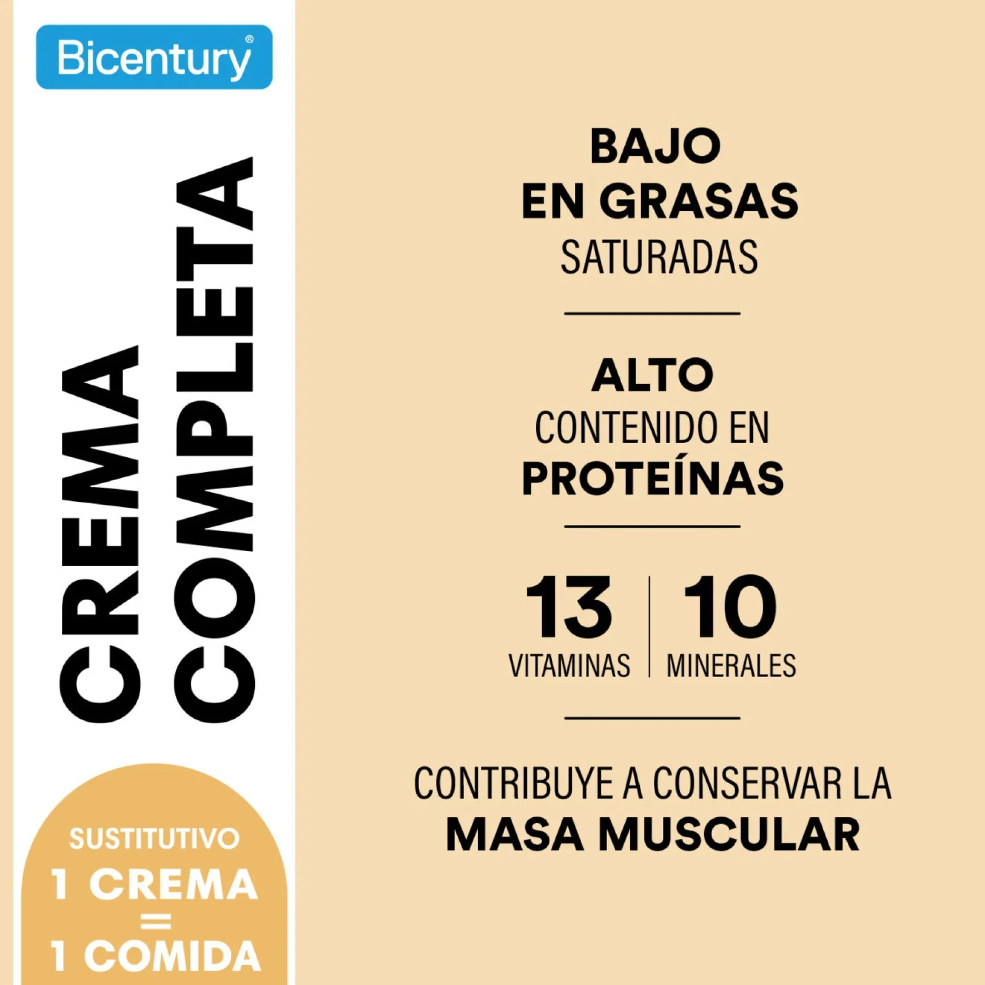 Crema Completa Vainilla BICENTURY 540g