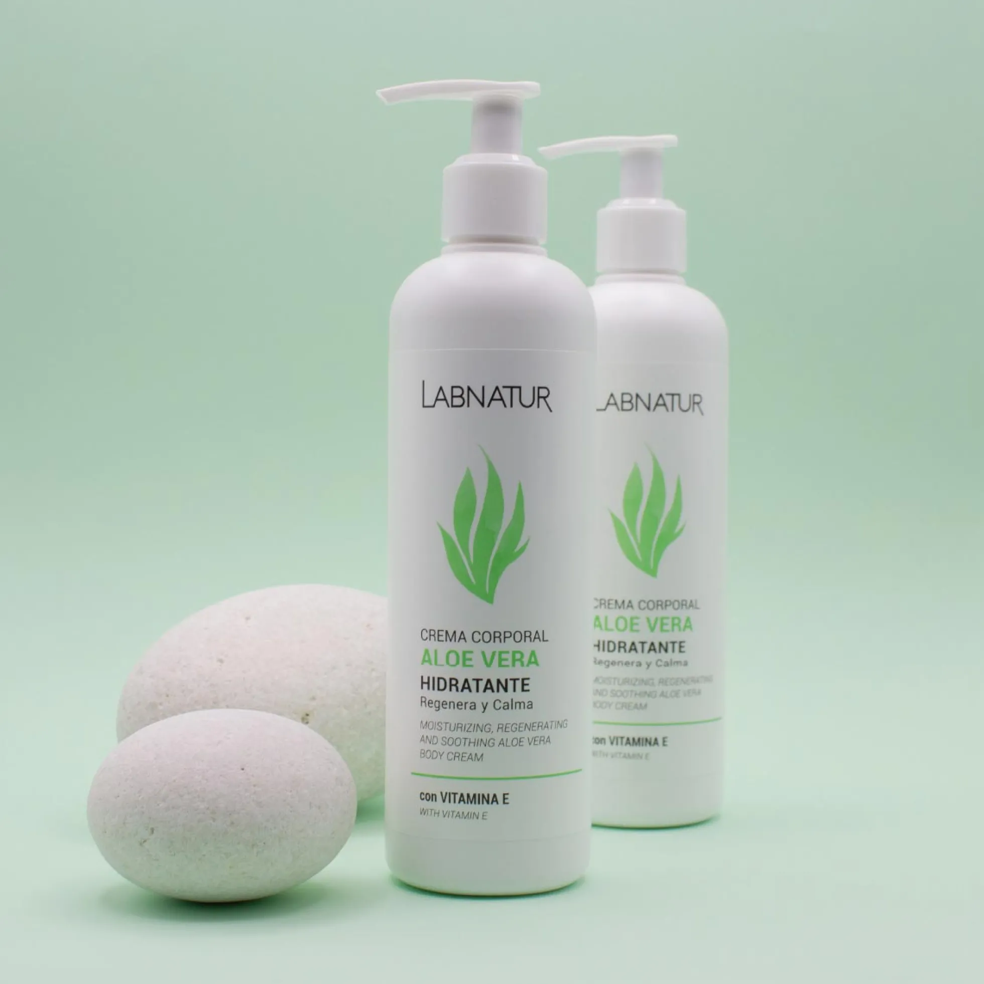 Crema Corporal de Aloe Vera Labnatur 400 ml | Hidrata, Calma y Regenera | Piel Seca y Sensible | Uso Diario | Vegano