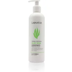 Crema Corporal de Aloe Vera Labnatur 400 ml | Hidrata, Calma y Regenera | Piel Seca y Sensible | Uso Diario | Vegano