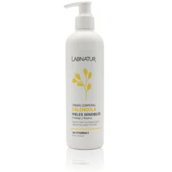 Crema Corporal de Caléndula Labnatur 400 ml | Hidrata, Calma y Protege | Piel Sensible y Delicada | Uso Diario | Vegano