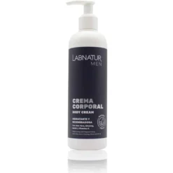 Crema Corporal para Hombre Labnatur 300 ml | Aloe Vera, Karité y Ginseng | Hidratación y Rápida Absorción | Vegano