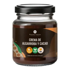 Crema de algarroba y cacao sin azúcar ECO Planeta Huerto 230 gr