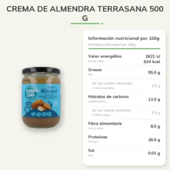 Crema de almendra Terrasana 500 g