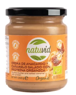 Crema de Anacardo con Coco BIO Natuvid | 250g | 100% Natural | Vegana, Sin Gluten, Sin Lactosa, Sin Aceite de Palma