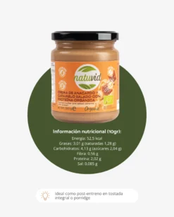 Crema de Anacardo con Coco BIO Natuvid | 250g | 100% Natural | Vegana, Sin Gluten, Sin Lactosa, Sin Aceite de Palma