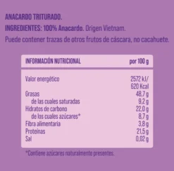 Crema 100% de anacardo The Nut Club 180g