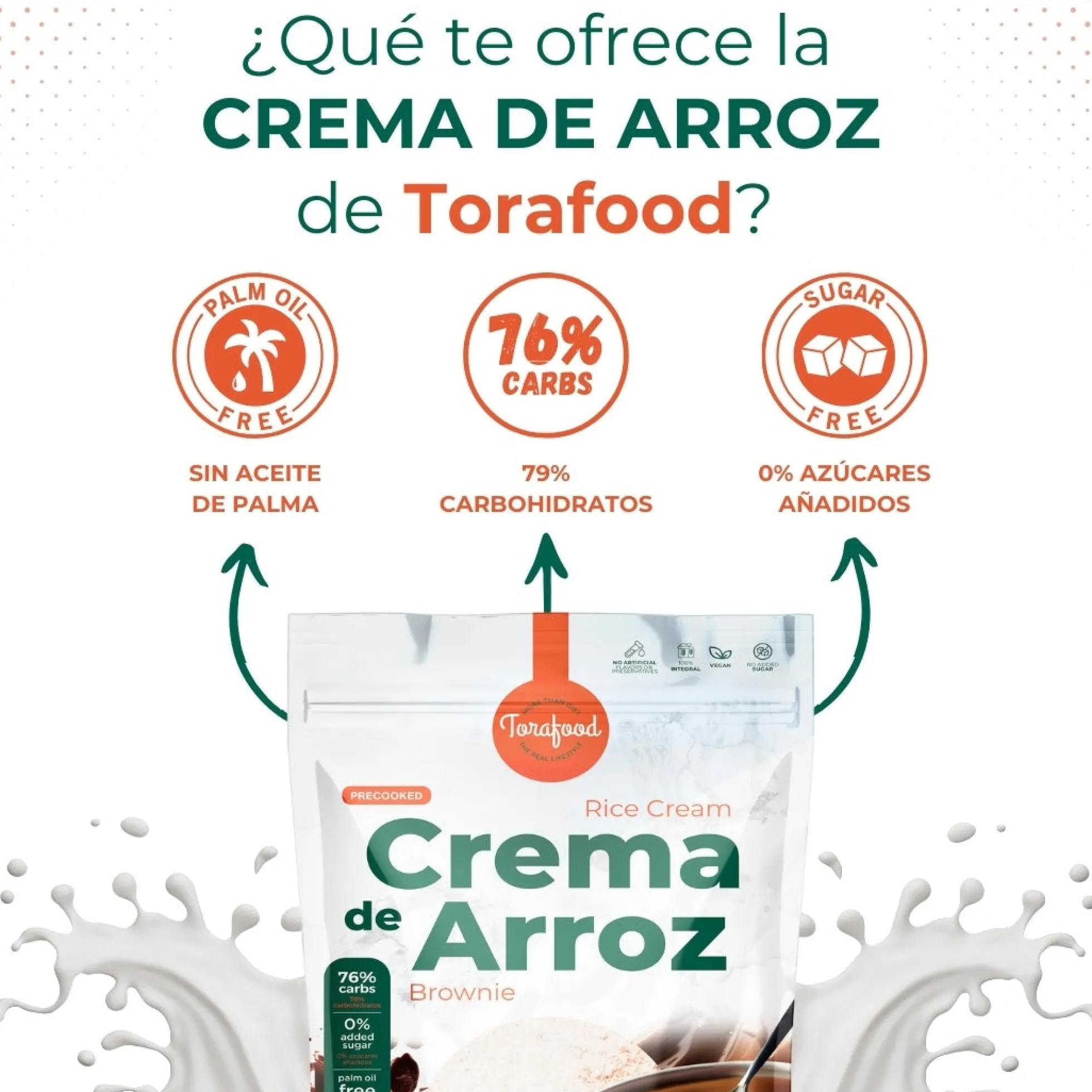 Crema De Arroz Brownie Torafood 1kg