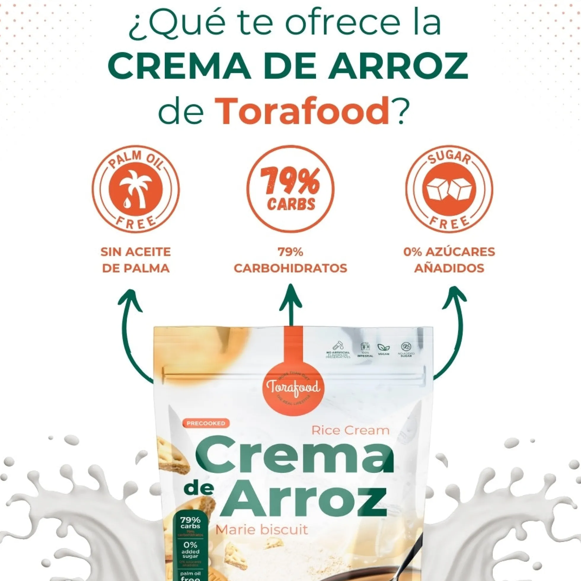 Crema De Arroz Galleta Maria Torafood 1kg