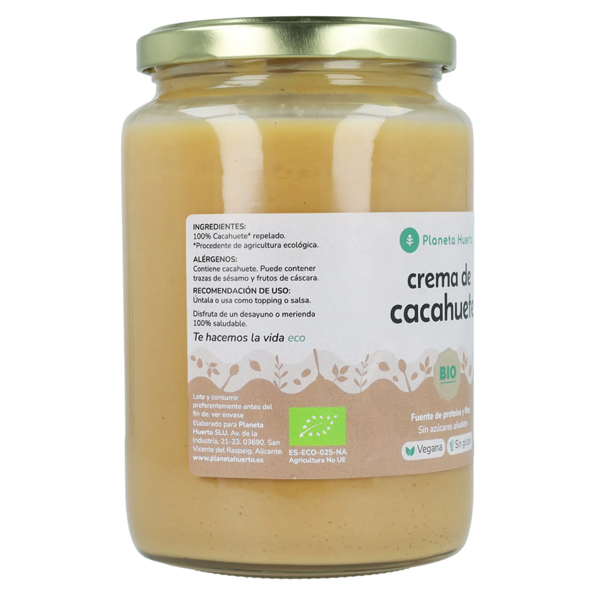 Crema de Cacahuetes ECO Planeta Huerto 700g