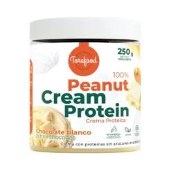 Crema de Cacahuete Tostado con Chocolate Blanco Torafood 250 gr