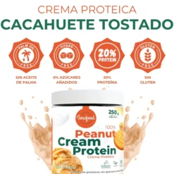 Crema de Cacahuete Tostado con Galleta Torafood 250 g