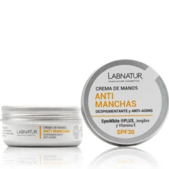 Crema de Manos Antimanchas Labnatur 50 ml | SymWhite Plus y Jengibre | SPF30 | Tono Uniforme | Vegano