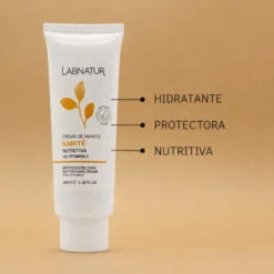 Crema de Manos con Manteca de Karité Labnatur 100 ml | Aloe Vera, Urea y Vitamina E | Manos Secas y Agrietadas | Vegano