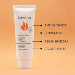 Crema de Manos de Argán Labnatur 100 ml | Karité, Urea y Vitamina E | Hidratación y Acción Antioxidante | Vegano