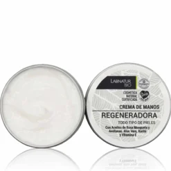 Crema de Manos Regeneradora Labnatur Bio 50 ml | Aloe Vera, Rosa Mosqueta y Karité | Repara y Nutre | Vegano