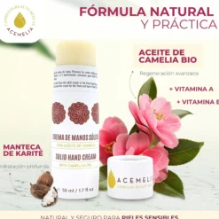 Crema De Manos Sólida De Camelia - sin plástico