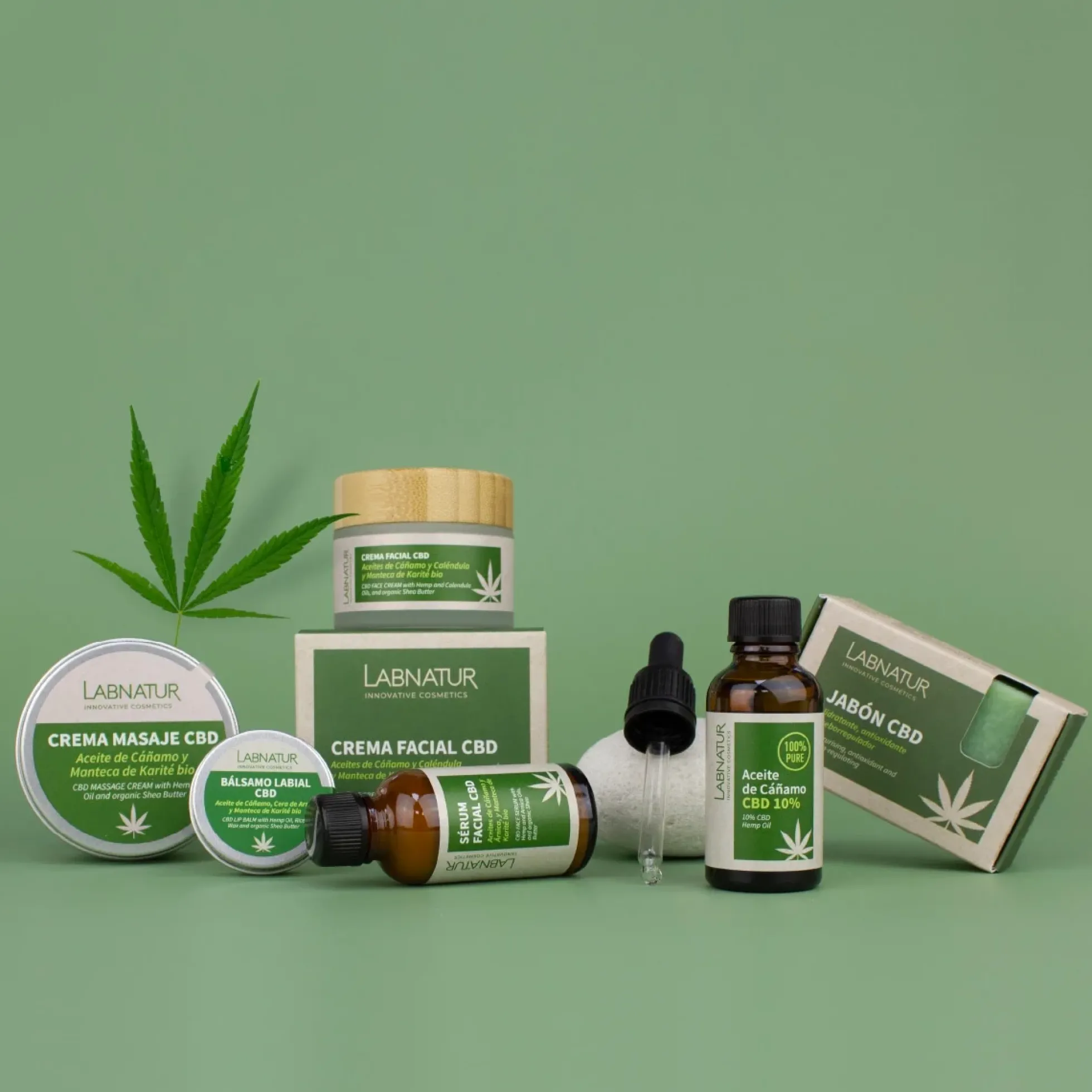 Crema de Masaje con CBD Labnatur 100 ml | Cáñamo y Karité Bio | Hidratación, Firmeza y Confort | Vegano