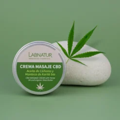 Crema de Masaje con CBD Labnatur 100 ml | Cáñamo y Karité Bio | Hidratación, Firmeza y Confort | Vegano