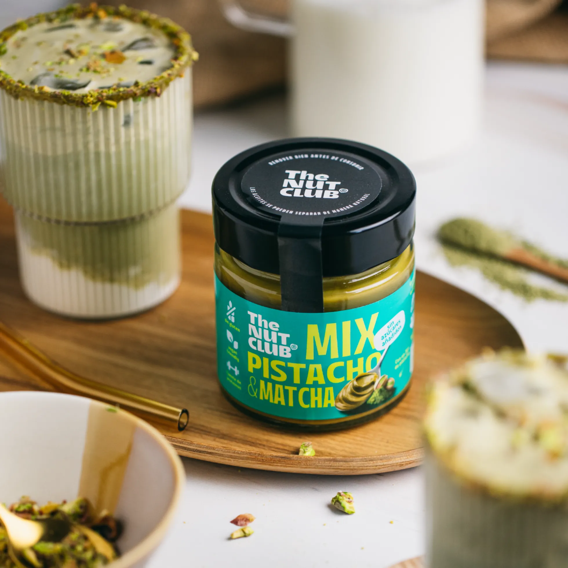 Crema de pistacho y matxa The Nut Club 200g