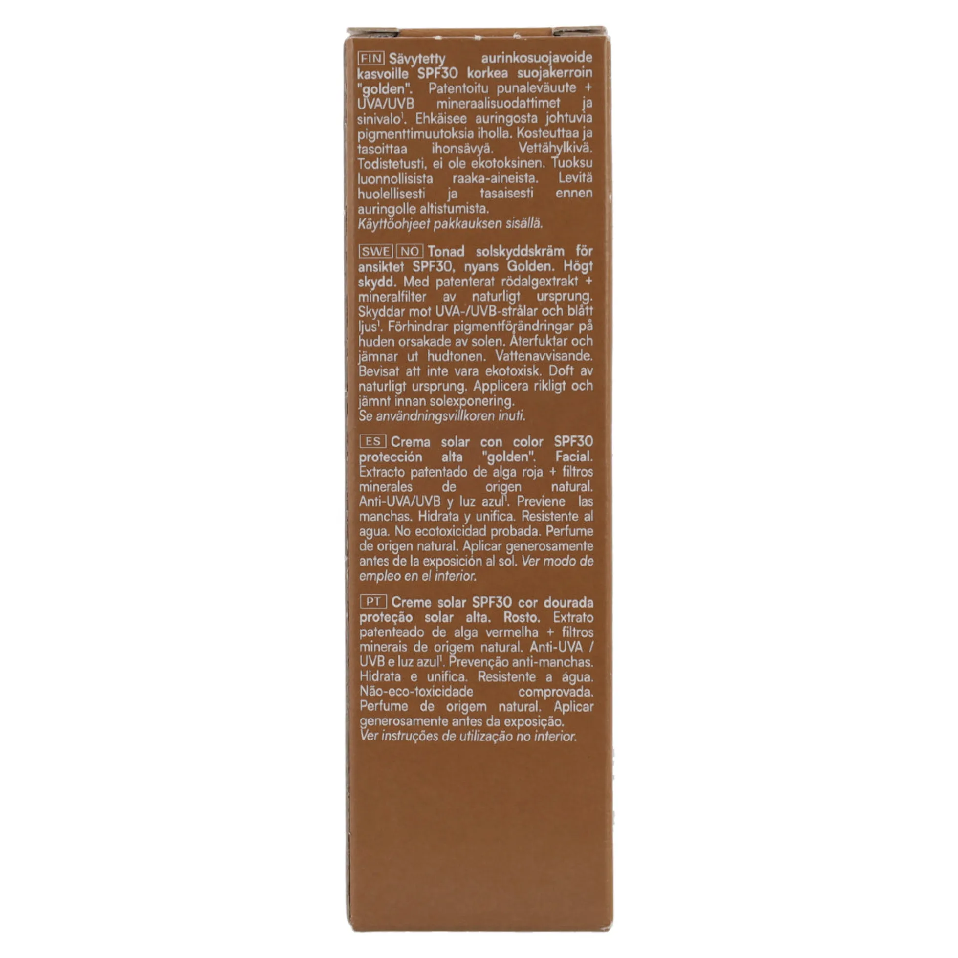 Crema facial color dorado spf 30 Biarritz 50ml
