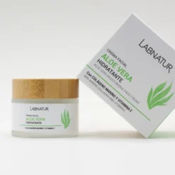 Crema Facial de Aloe Vera Labnatur 50 ml | Colágeno Marino y Vitamina E | Hidrata, Calma y Mejora la Elasticidad