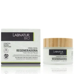 Crema Facial Regeneradora Labnatur Bio 50 ml | Rosa Mosqueta, Aloe Vera y Karité | Nutrición y Antiedad | Vegano