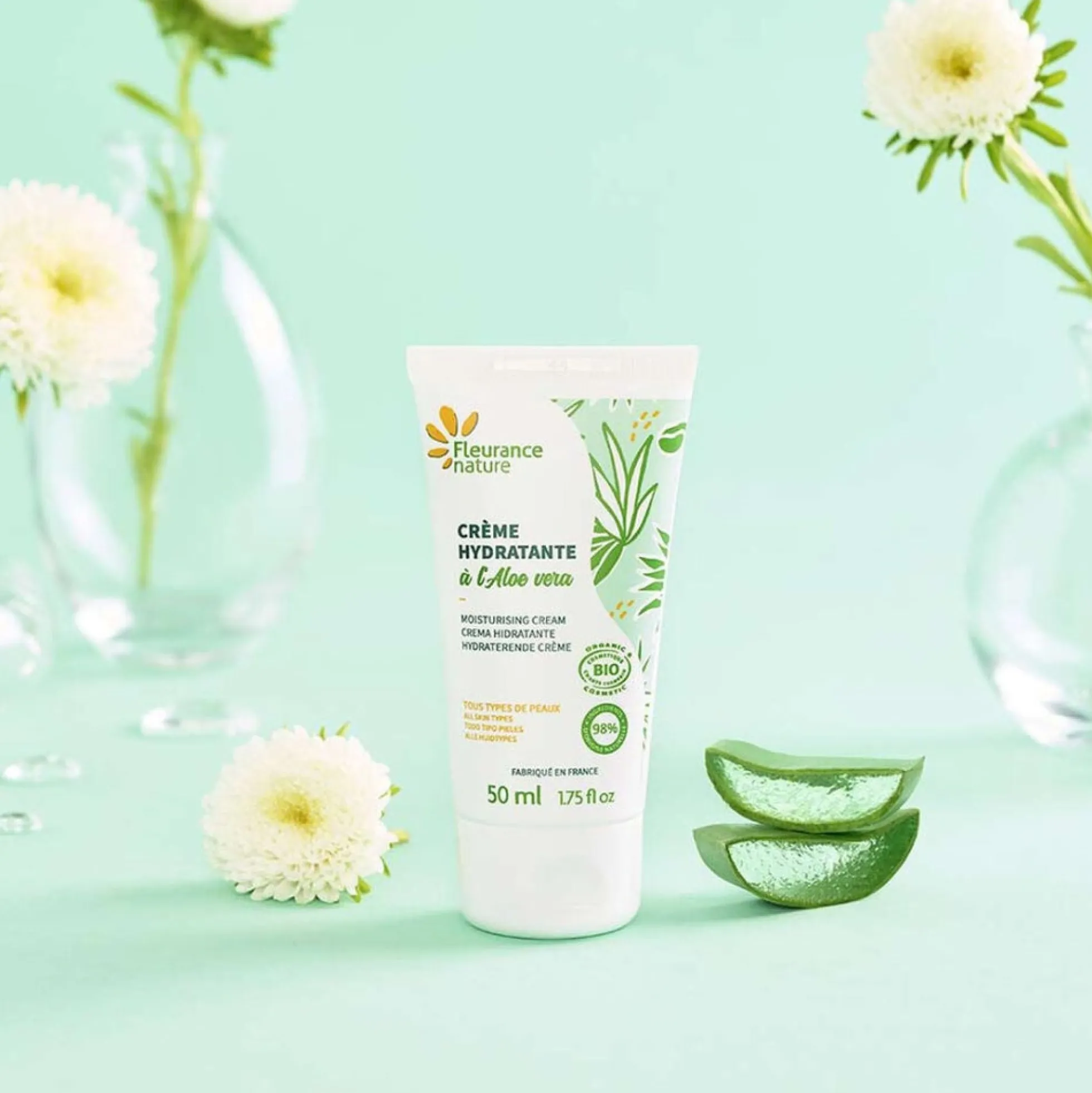 Crema Hydratante Aloe Vera Eco Fleurance Nature 50ml