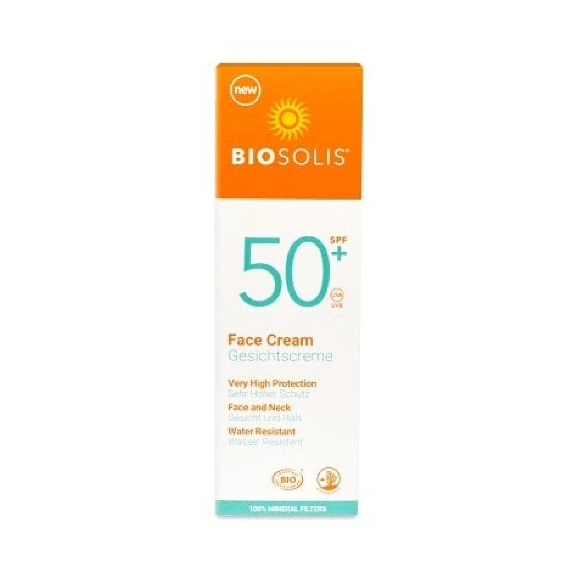 Crema protección solar facial SPF50+ Biosolis