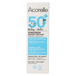 Crema Protección solar para Bebé SPF50+ Acorelle 50ml