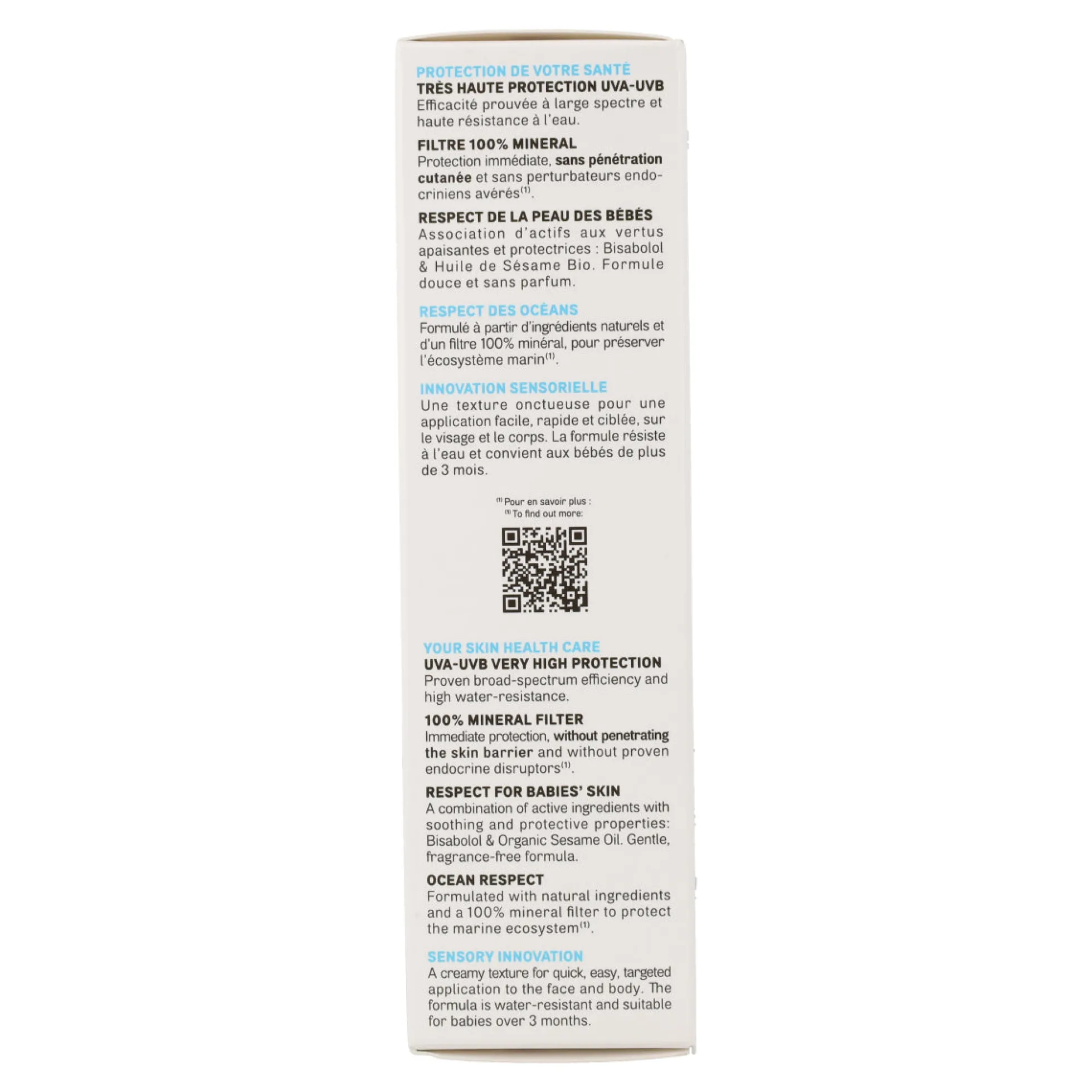 Crema Protección solar para Bebé SPF50+ Acorelle 50ml